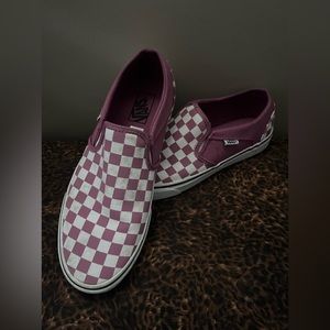 Checkered Purple Vans